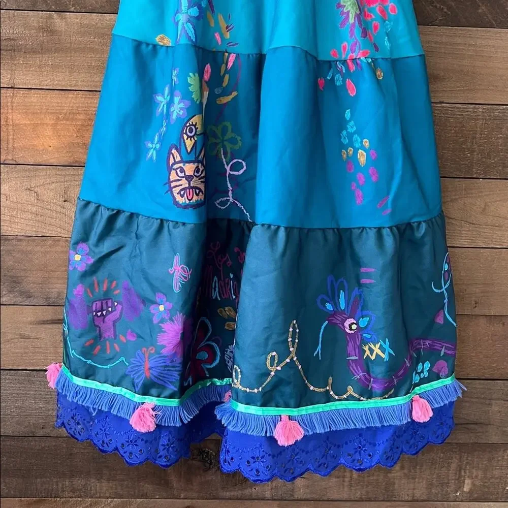 Disney Encanto Girl's Mirabel Madrigal Halloween Costume Cosplay Dress Up